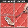 Car Floor Mats Fit for Honda Civic Coupe 2008-2011 All Weather Durability Leather Car Floor Mats, Skidproof Pedal, Waterproof, Wear-reistant(Red Beige) view 3