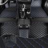 Car Floor Mats Fit for Honda Civic Hybrid 2023 All Weather Durability Leather Car Floor Mats, Skidproof Pedal, Waterproof, Wear-reistant(Black Blue) view 1