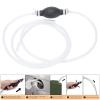 Manual Siphon Pump Portable Hand Liquid Transfer Tool Kit for Water Gas Efficient Non Leak Design with 2Pcs PVC Hose Ideal for Lawn Mower Hedge Trimmer Black view 3