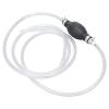 Manual Siphon Pump Portable Hand Liquid Transfer Tool Kit for Water Gas Efficient Non Leak Design with 2Pcs PVC Hose Ideal for Lawn Mower Hedge Trimmer Black view 4