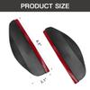 QKWL 2PCS Car Rearview Mirror Rain Covers, Side Mirror Rain Guard, Durable, Effectively Blocks Rainwater, Maintains A Clear View, And Is Suitable For Most Car Models (Black, 2PCS) view 2