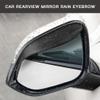 QKWL 2PCS Car Rearview Mirror Rain Covers, Side Mirror Rain Guard, Durable, Effectively Blocks Rainwater, Maintains A Clear View, And Is Suitable For Most Car Models (Black, 2PCS) view 3