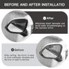 QKWL 2PCS Car Rearview Mirror Rain Covers, Side Mirror Rain Guard, Durable, Effectively Blocks Rainwater, Maintains A Clear View, And Is Suitable For Most Car Models (Black, 2PCS) view 4