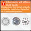 JEUCLEL 650 Wheel Locking Nut Key for Nissan Infiniti, ID 21mm Lug Socket view 2