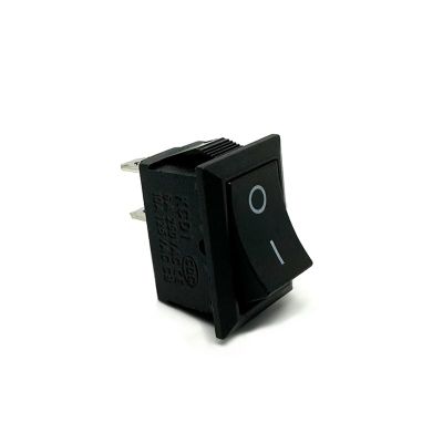 1PC KCD1-101-2P-B 21X15mm Panel Size 13x19 Mounting ON-Off 2 Pins SPST Snap-in Black Power Rocker Switch 6A/250VAC