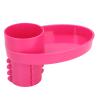 Thonlai Car Seat Snack Tray, Portable Multifunctional Travel Rotating Cup Holder Plate with Secure Fixing Device, for Toddlers Snacks Toys Water Glasses Accessories (Roseate) view 2