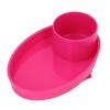 Thonlai Car Seat Snack Tray, Portable Multifunctional Travel Rotating Cup Holder Plate with Secure Fixing Device, for Toddlers Snacks Toys Water Glasses Accessories (Roseate) view 3