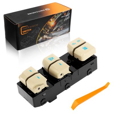 SWITCHRISE 1 AUTODOWN Power Window Switch for Hyundai Elantra 2011-2013 Window Control Switch with Tool 935703X032YDA Front Left Driver Side 1 Set