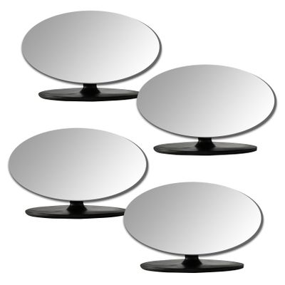 Surosha 4PCS Blind Spot Mirrors, Car HD Glass Frameless Side Mirror, Convex 360 Wide Angle Side Rear View Mirror, Self Adhesive Angle Adjustable Blind Spot Mirrors for Car Truck (Round, 4PCS)