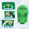 Surosha 30 Amp RV Plug, RV Electrical Adapter, NEMA TT-30R Male Receptacle, Car 30 Amp 125 Volt Replacement Plug with Disconnect Handle for Camper Caravan Motorhome Trailer (Green Male) view 4
