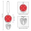 JOJOART Ballet Shoes Star Red Car Mirror Hanging Angel Wing Pendant Car Interior Accessories Hanging Ornament view 2