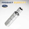 HARFINGTON 1pcs Spark Plug Socket Set 3/8" Drive 18mm Swivel Magnetic 12 Point Thin Wall Spark Plug Socket with 360 Degree Swivel CR-V Steel, Silver view 3