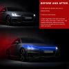 VCYOPN Car Hood Light Strip, 59 Inch Flexible LED Daytime Running Light Strip Vehicle Exterior Decor, 12V Waterproof Dynamic Scan Start Up Hoodbeam Kit for Cars Trucks SUVs (Blue) view 4