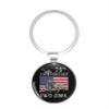1080 Graphics 75Th Anniversary Iwo Jima 1945 2020 Wwii Veteran Us Flag Stainless Steel Keychain with Ring Double Sided view 1