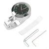 Waterproof and shockproof luminous motorcycle handlebar clock, billet aluminum design, fits most 7/8 to 1 inch handlebars for electric cars (Silver + Tools) view 1