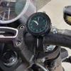 Waterproof and shockproof luminous motorcycle handlebar clock, billet aluminum design, fits most 7/8 to 1 inch handlebars for electric cars (Silver + Tools) view 2