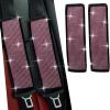 JDDRY Car Seat Belt Covers,Universal Car Seat Belt Pads,Seat Belt Strap Cover Shoulder Pad,Bling Seat Belt Cover(Pink,2PC) view 1