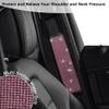 JDDRY Car Seat Belt Covers,Universal Car Seat Belt Pads,Seat Belt Strap Cover Shoulder Pad,Bling Seat Belt Cover(Pink,2PC) view 3