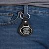 1080 Graphics 101st Airborne Air Assault Paratroops Veteran Leather Keychain Stainless Steel Ring for Keys, Bags, or Backpacks view 4