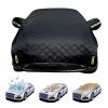 Waterproof Car Cover for Ford Mustang V5 (2005-2014), Outdoor Thicken Half Car Covers with Cotton Lining, Hail Blanket Sun Snow Rain UV Heat Dust Resistant view 1