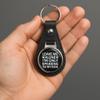 1080 Graphics Army Army Field Artillery Veteran w Branch Leather Keychain Stainless Steel Ring for Keys, Bags, or Backpacks view 3
