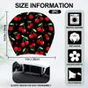 DELORIGIN 2PCS Cherry Love Car Headrest Cover Elastic Car Seat Headrest Protector Universal Washable Auto Head Rest Pillow Cover for SUV Sedan Van Truck Women Men Vehicle Interior Accessories Gift view 2