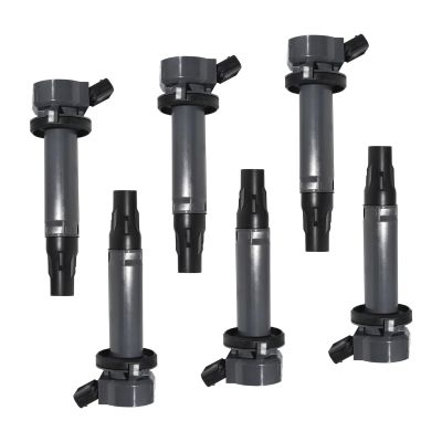 6Pcs Ignition Coil 19070-B1011 Compatible with TOYOTA bB 2 1.3 1.5 2005-2016 Compatible with DAIHATSU MATERIA SIRION TERIOS BEGO COPEN 19070B1011 19070B1010