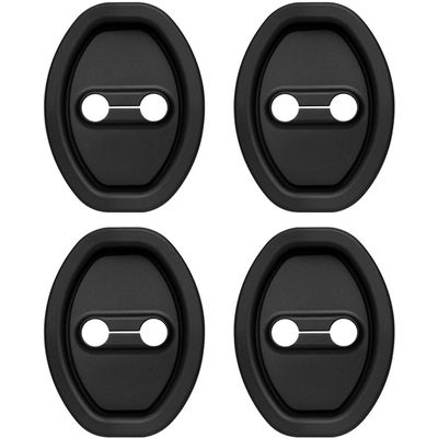 BIVIPO 4Pcs Car Door Latch Covers for Subaru Forester TPE 2025, Silicone Door Cushion Slam Stopper Strike Protective Noise Reduction