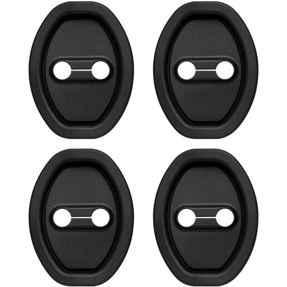 BIVIPO 4Pcs Car Door Latch Covers for Subaru Forester TPE 2025, Silicone Door Cushion Slam Stopper Strike Protective Noise Reduction