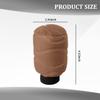 Ywdiml Car Gear Shift Knob Cover, Plush Anti-Slip Vehicle Gear Lever Handle Protector Cover, Soft Automotive Shifter Stick Decorative Protector, Universal for SUV Caravan Lorry (Coffee) view 2