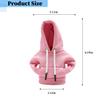 SWPHRT Car Gear Shift Hoodie, Funny Mini Hoodie Fashionable Vehicle Gear Shift Knob Protector Cover, Cute Automotive Interior Decoration Accessories, Universal for SUV Sedan Truck (Pink) view 2