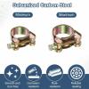 HARFINGTON 3pcs T-Bolt Hose Clamp 140-148mm (5.51-5.83") Galvanized Carbon Steel Adjustable Intake Radiator Pipe Clamps for Automotive Plumbing Industrial Pipes view 3