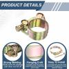 HARFINGTON 3pcs T-Bolt Hose Clamp 140-148mm (5.51-5.83") Galvanized Carbon Steel Adjustable Intake Radiator Pipe Clamps for Automotive Plumbing Industrial Pipes view 4