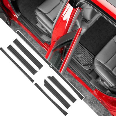 powoq 8Pcs Door Sill Protectors Compatible with 2019-2026 Dodge Ram