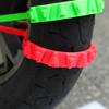 Universal Reusable Anti-Slip Tire Chains for All-Weather Protection | Adjustable Straps with Strong Grip on Snow & Ice | Ideal for Motorcycles, Bicycles & ATVs (Red,20Pcs) view 4