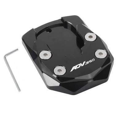 for Honda ADV350 ADV 350 2025 Motorcycle Kickstand Side Stand Enlarger Extension Plate Pad(Black)
