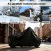 Waterproof Motorbike Cover for Triumph Bonneville Black Hailproof Motor Bike CoverSun Protection Rain Wind Protection Snow with Carry Bag & Lock Holes-DA4 view 4