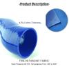 ASYXPCRH Straight Reducer Hose Coupler Adapter ID 1.38" To 1.50"(35mm-38mm), Length 3" (76mm) 4-Ply Silicone Universal Automotive Pipe Leak-Proof BLUE (1.38"-1.50"(35mm-38mm)) view 4