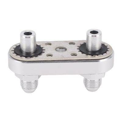 Yosoo 6AN Transmission Line Adapter Plate, 10 ft Aluminum Alloy Fuel Hose Kit, Ideal for 6L80E 6L90E 8L90E Transmission, CNC Machined, Fits Trucks SUVs