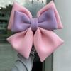 Helmet Bow Decoration Ribbon for Electric Vehicle and Motorcycle Helmets Featuring Cloth Material and Tape Backing (Black + Rose) view 2