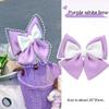 Helmet Bow Decoration Ribbon for Electric Vehicle and Motorcycle Helmets Featuring Cloth Material and Tape Backing (Black + Rose) view 4