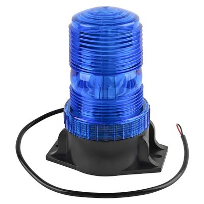 Ywdiml Car Amber LED Strobe Lights, Magnetic Vehicle Safety Warning Emergency Flashing Beacon Lights, Automitive Roof Top Flasher Lamp Accessories, Universal for Trucks Tractor Bus (Blue)