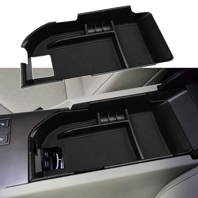 Xaido Center Console Organizer Tray Compatible with 2018-2024 Toyota Camry XLE XSE & 2020-2024 Camry LE SE with Dual USB Ports, Armrest Box Storage Tray Interior Accessories (Not for 2025)