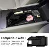 Xaido Center Console Organizer Tray Compatible with 2018-2024 Toyota Camry XLE XSE & 2020-2024 Camry LE SE with Dual USB Ports, Armrest Box Storage Tray Interior Accessories (Not for 2025) view 4