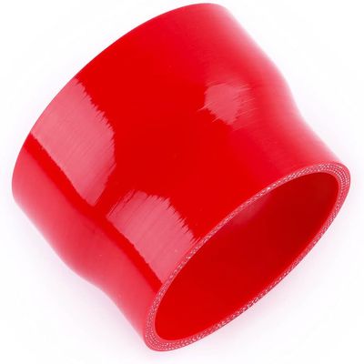 ASYXPCRH Straight Reducer Hose Coupler Adapter ID 2.36" To 2.48"(60mm-63mm), Length 3" (76mm) 4-Ply Silicone Universal Automotive Pipe Leak-Proof Red (2.36"-2.48"(60mm-63mm))