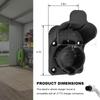 Sun Walker EV Charger Holder, SAE J1772 Wall-Mount Charging Plug Cord Hanger with Screws & Wall Anchors, Space-Saving Electric Vehicle Nozzle Holster Dock for Outdoor Indoor Use view 2