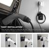 Sun Walker EV Charger Holder, SAE J1772 Wall-Mount Charging Plug Cord Hanger with Screws & Wall Anchors, Space-Saving Electric Vehicle Nozzle Holster Dock for Outdoor Indoor Use view 4