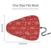 Quick-Dry Waterproof Bike Seat Protector Christmas Red Gingerbread Cookies Candy Canes, Anti-Slip Saddle Cover with Drawstring for Mountain Trail Riding Men Women view 2