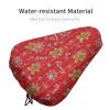 Quick-Dry Waterproof Bike Seat Protector Christmas Red Gingerbread Cookies Candy Canes, Anti-Slip Saddle Cover with Drawstring for Mountain Trail Riding Men Women view 4