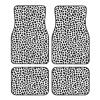Universal Fit Set of 4 Car Floor Mats, Heavy Duty All Weather Non-Slip Backing for Truck, SUV and Sedan, Dark Gray Black Leopard Cheetah Print Cars Mat Set view 1